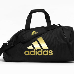 Adidas sporttas en rugzak ineen | zwart en goudkleurig logo