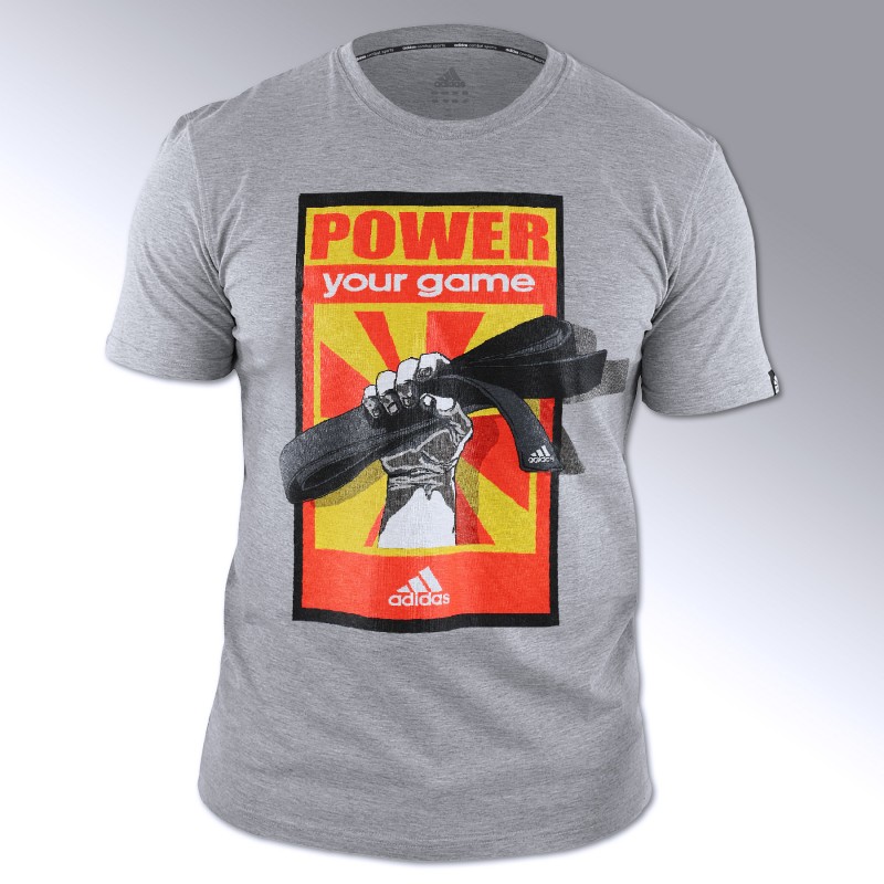 Adidas budo T-shirt ‘Power your game’ | grijs