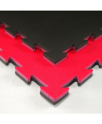 Sport- en spelmat Tatamix | 2,1 cm | T-relief | rood-zwart