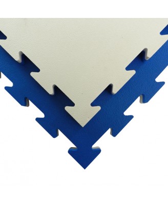 Veerkrachtige puzzelmat Tatamix | EVA | blauw-wit  | 3 cm