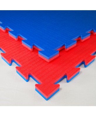 Martial arts-, gym- of speelmat Tatamix | 2 cm | rood-blauw
