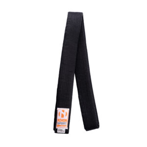 Zwarte band voor budo Nihon | zware kwaliteit