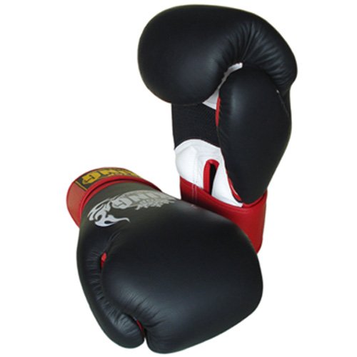 Top King muay thai Boxing gloves ''air'' B/R/W 123 (OP=OP)