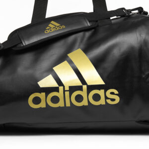 Adidas sporttas en rugzak Budo | PU-leer | zwart goud