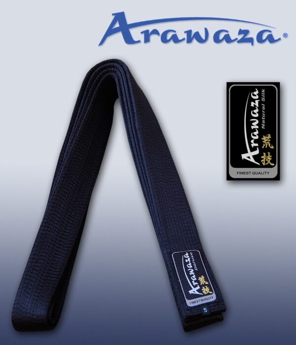 Karateband zijde Arawaza | zwart