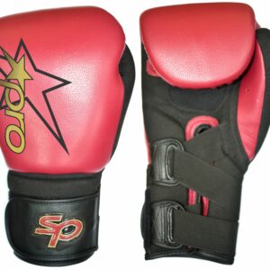 Bokshandschoen Starpro secure-fit training glove |rood-zwart