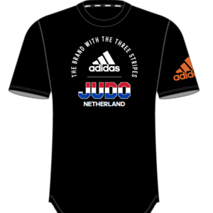 Adidas TeamNL T-shirt Judo | zwart | maat 140-XXL
