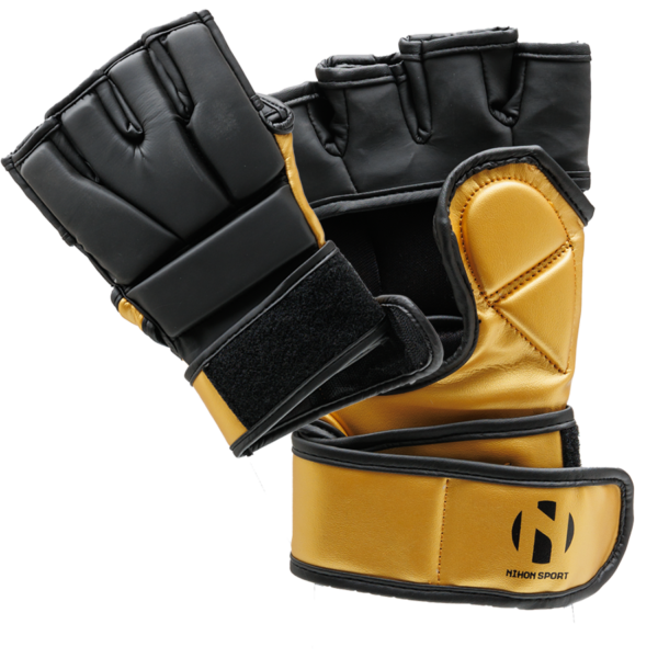 Nihon MMA-handschoen | zwart-goud