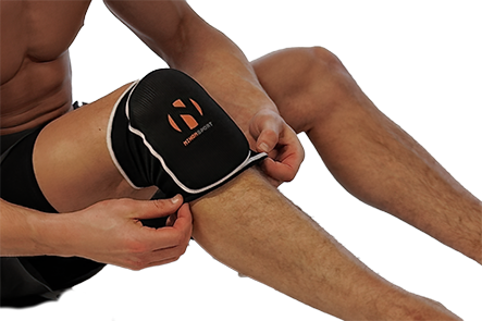 Nihon kniebeschermers | zwart | met logo