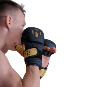 Nihon MMA-trainingshandschoen | zwart-goud