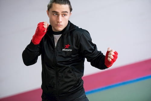 Maatvoering (kick)bokshandschoenen